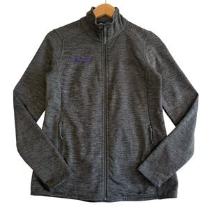 The North Face Full Zip‎ Up Women's Jacket Size Small Gray Pockets #494